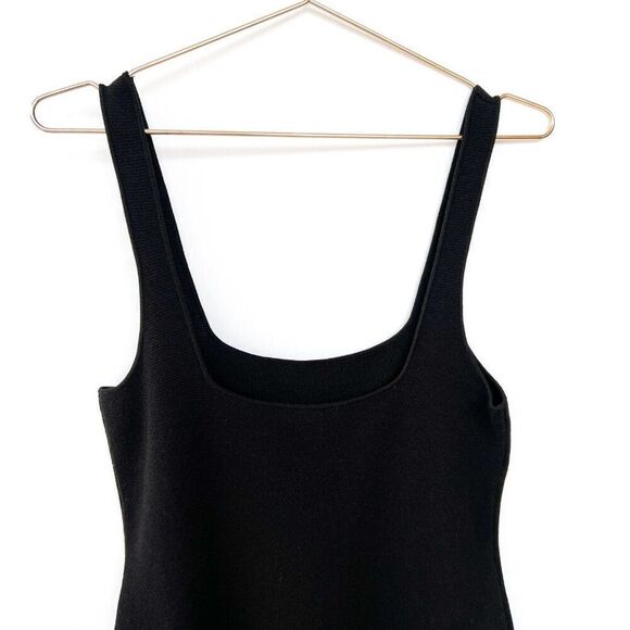 NWT J. Crew Black Square Neck Sleeveless Knit Sweater Dress BR343 Retail $128 - Picture 9 of 10
